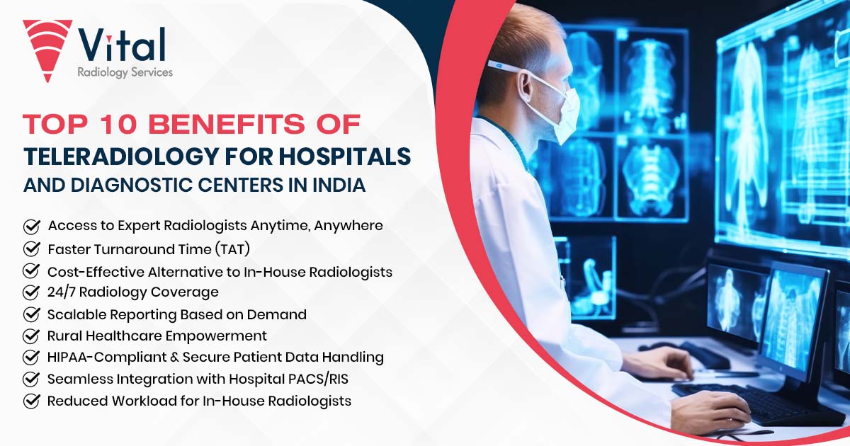 Top 10 Benefits of Teleradiology for Hospitals and Diagnostic Centers in India
